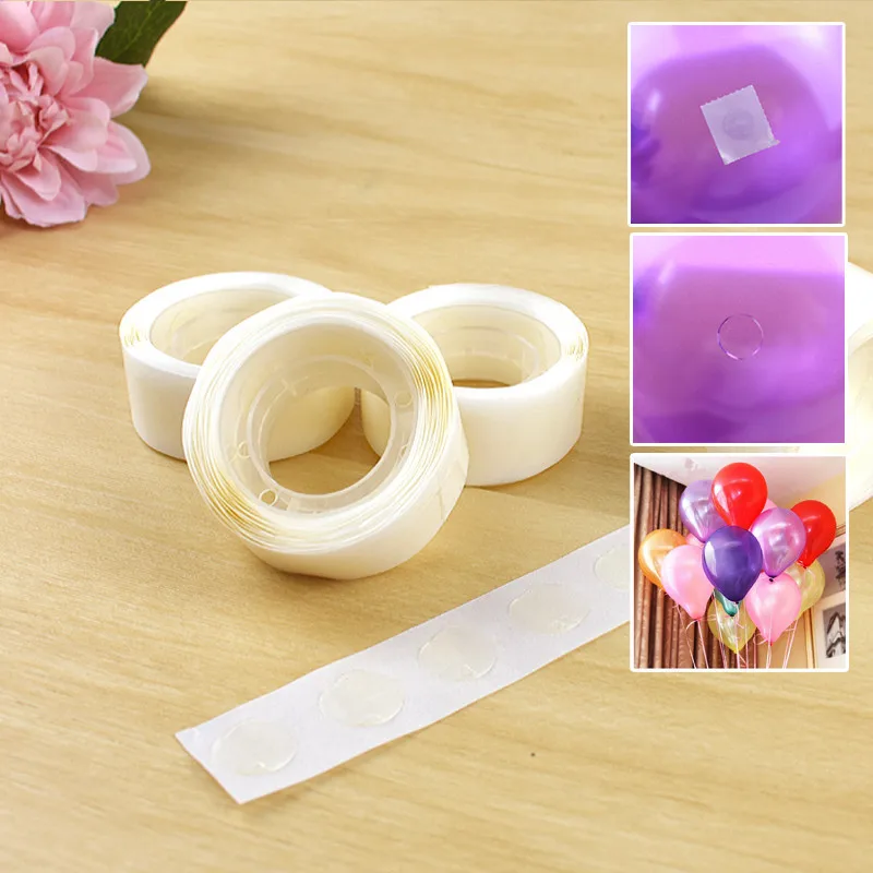 100 шт./рулон липкие двусторонние резиновые шары в горошек|Воздушные и аксессуары|