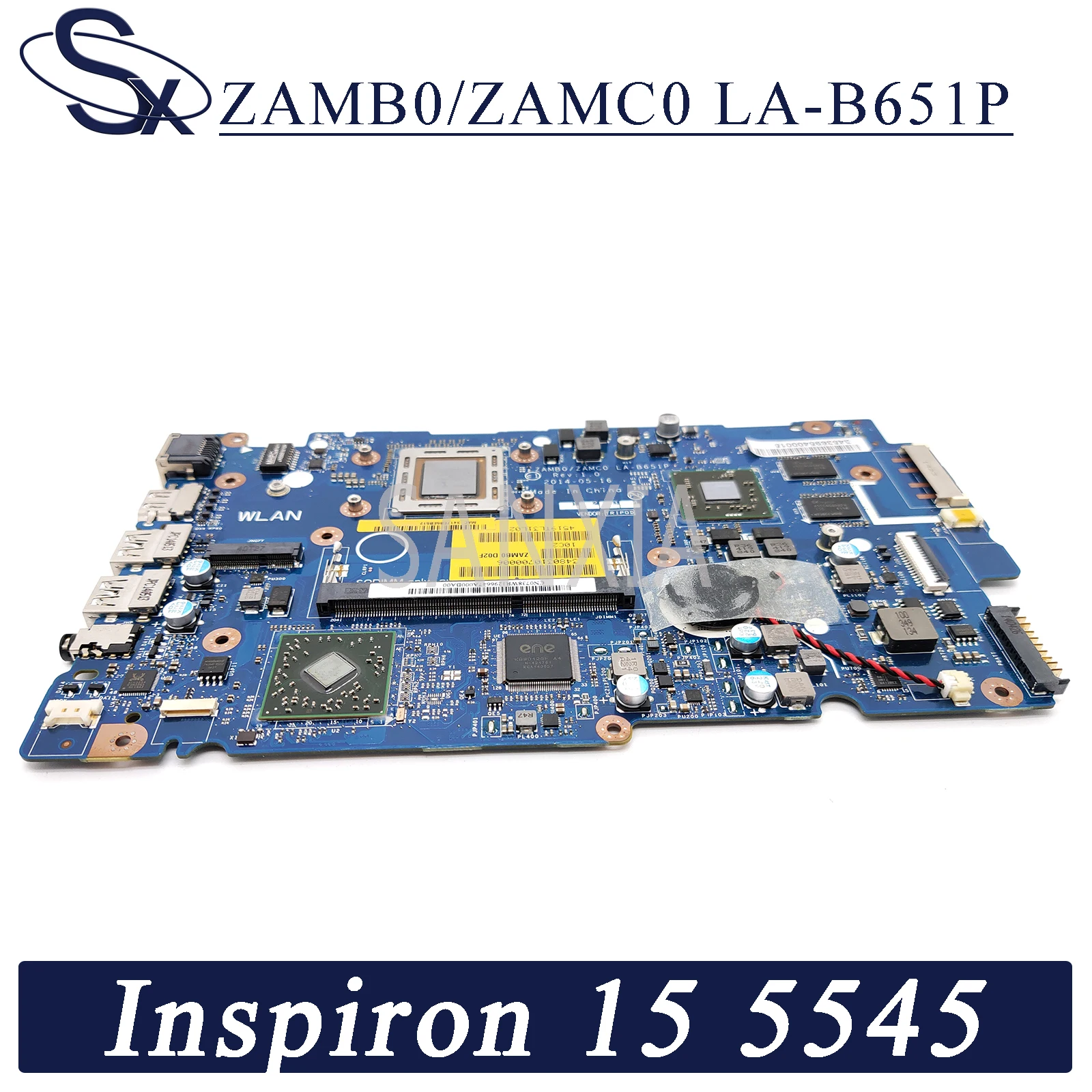 KEFU ZAMB0/ZAMC0 LA B651P материнская плата для ноутбука Dell Inspiron 15 5545 оригинальная A10 7300 R7