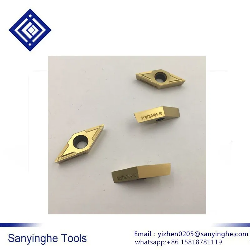 CNC инструменты 10 шт./лот VCGT160404-40/37 градусов лезвие канавки карбида вольфрама вставки для ременного шкива