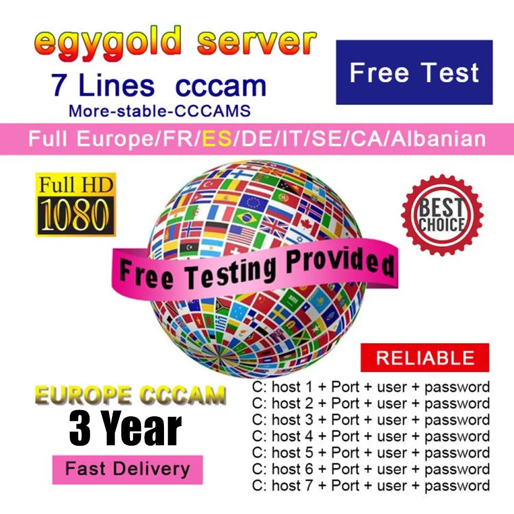 

Satellite TV DVB-S2 Ccam cline for Europe Spain Germany Portugal Poland Stable Receptois patible with speaker test Gtmedia v7S