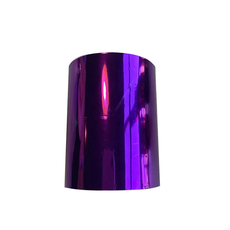 1 рулон 8," x131 ярдов/21 см x 120 м 10 цветов фольга горячего тиснения теплопередача ламинирующая салфетка золочение ПВХ визитная карточка тиснение - Цвет: purple
