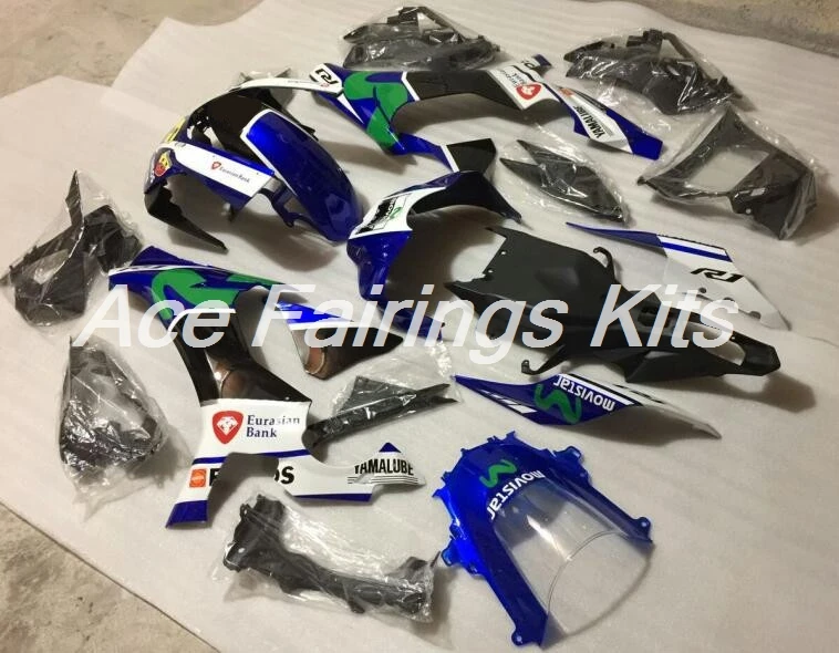 

4Gifts New ABS Injection molding Full Fairings Kit Fit for YAMAHA YZF-R1 2015 2016 2017 15 16 17 Custom Fairings cool style