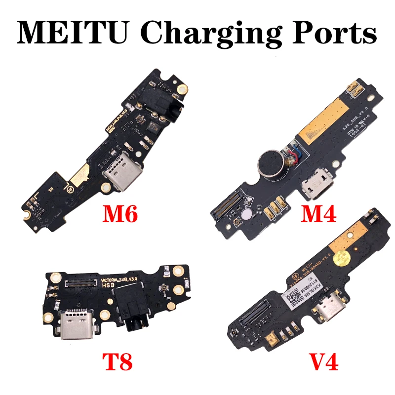 Док-станция с USB-разъемом для зарядки плата гибкий кабель MEITU M4 M4S M6 M6S M8 M8S V4 V4S V6 T8 T8S