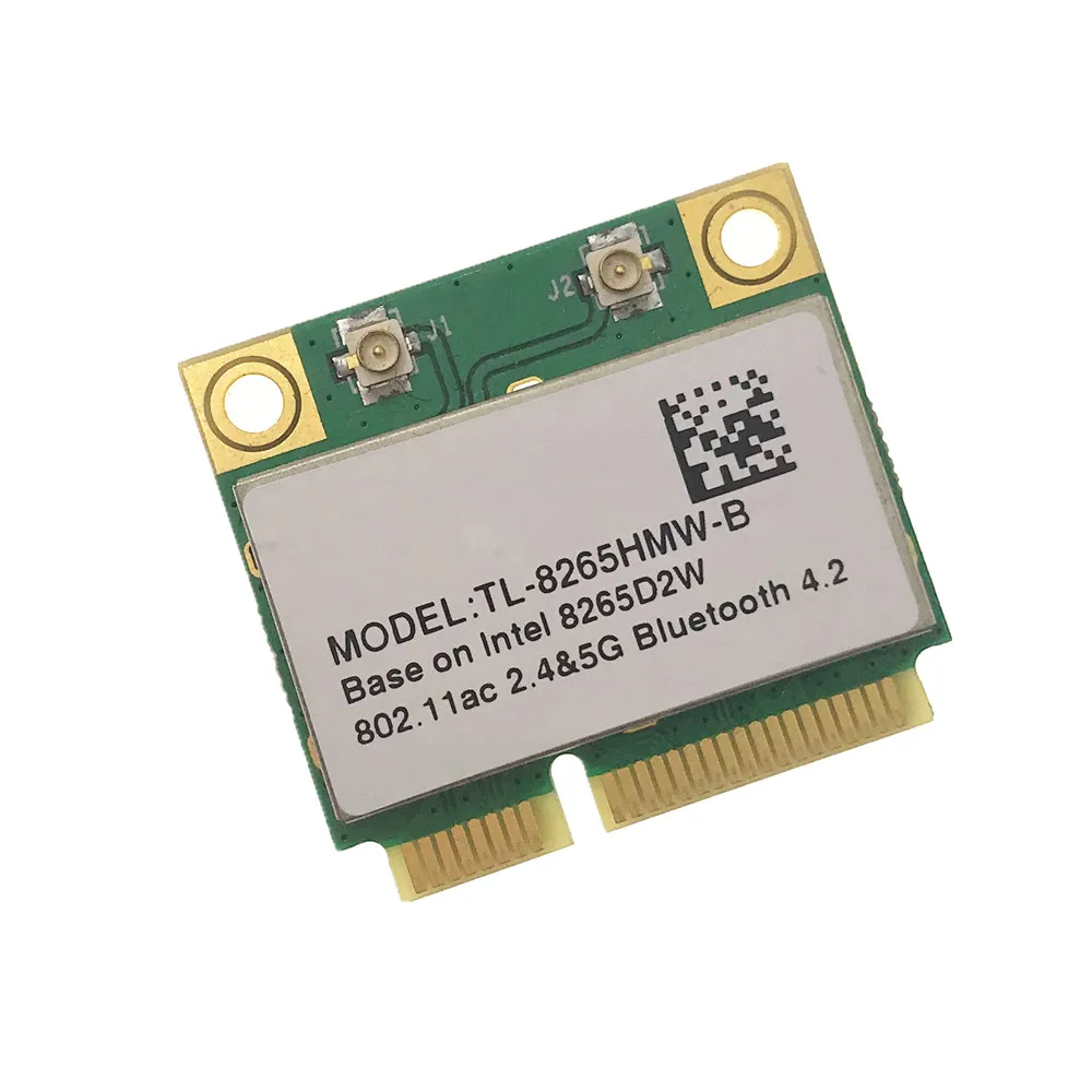 Для Intel 8265 IT 8265HMW 8265D2W 802.11ac 867 Мбит/с двухдиапазонный MINI PCI E WiFi Bluetooth 4 2 карта для win