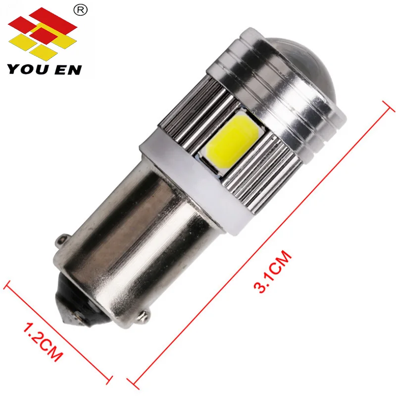 YOUEN BA9S 6SMD 5630 LED Canbus лампы без ошибок t4w Автомобильные светодиодные интерьерные