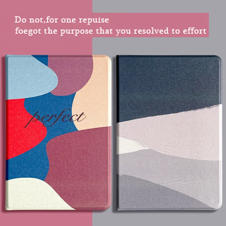 

for ipad pro 11 air 2 3 4 mini 4 5 case Artistic simple color matching new silicone protective cover