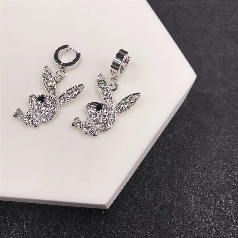 

Lovely Rabbit Earrings Lady Silver Earrings Elegant Bride Wedding Party Jewelry Accessories Lovely Animal Earrings Birthday Gift