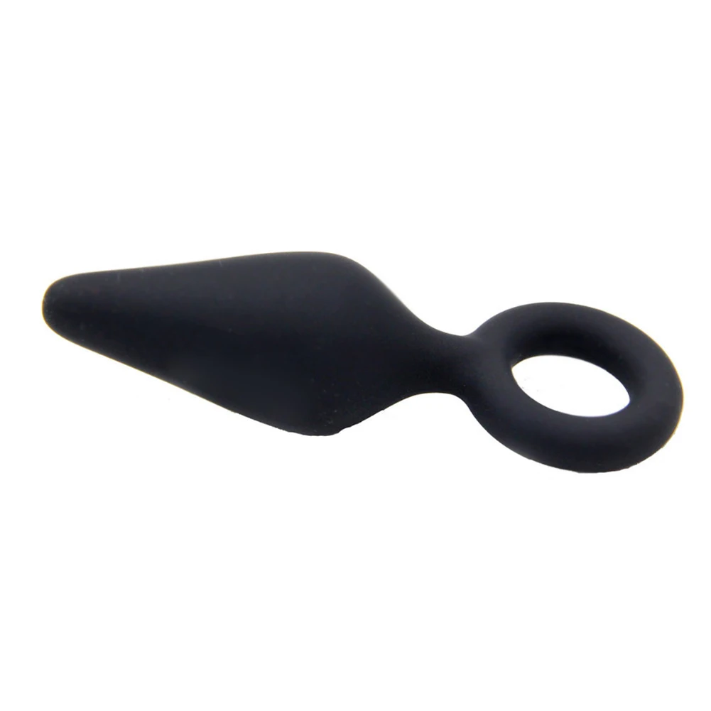 Сексуальная черная силиконовая Анальная пробка для взрослых интимные игрушки