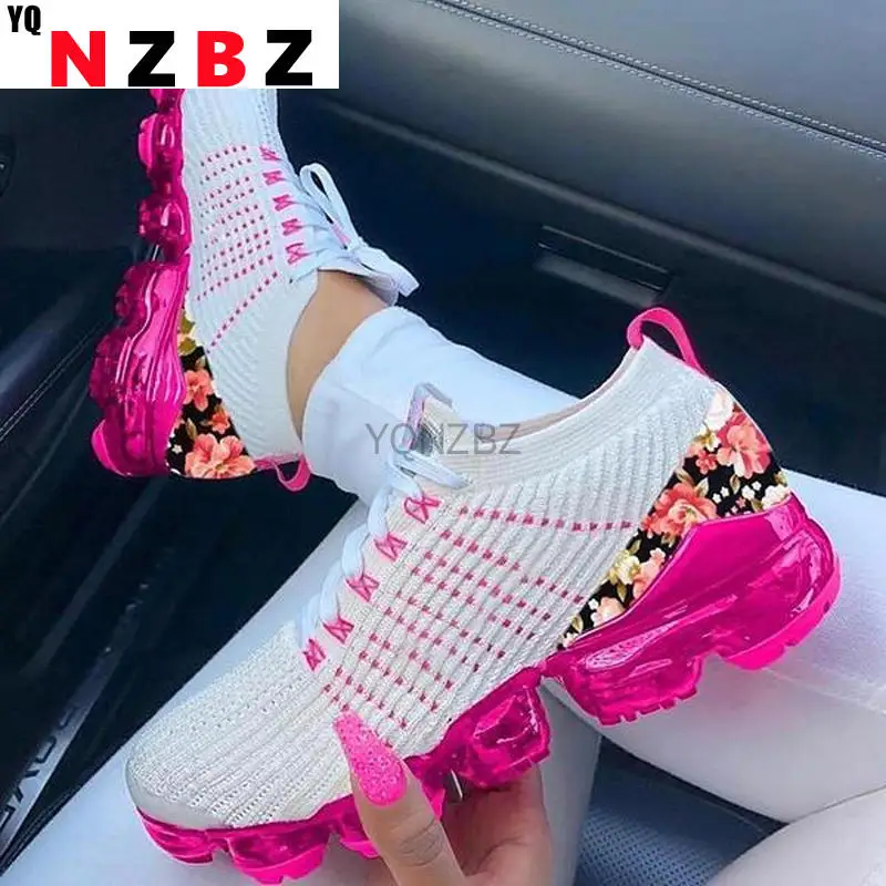 

2021 Women Sneakers Summer Outdoor Sports Shoes Multicolor Leisure Comfortable Lace Up Plus Size Zapatos De Mujer Casual Shoes