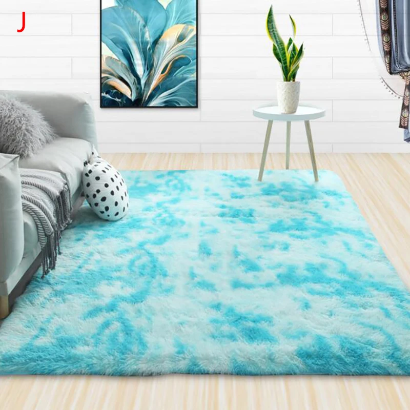 Плюшевый ковер для гостиной Пушистый Ковер толстые ковры кровати