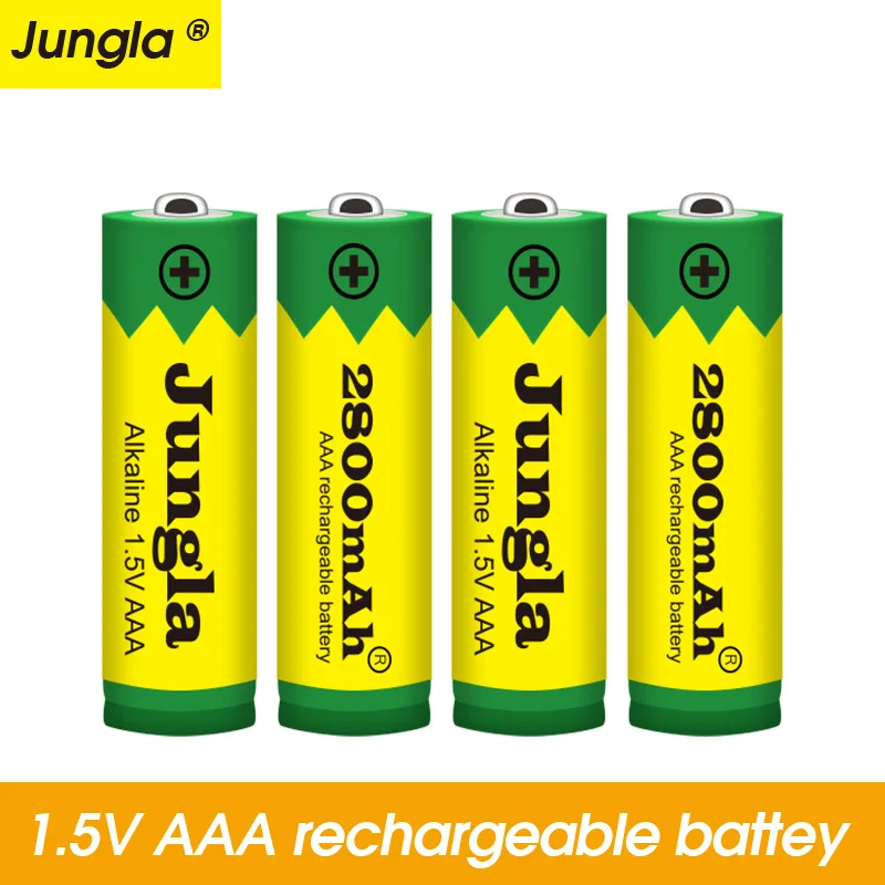 100% Новый AAA Батарея 2800 мА/ч 1 5 V щелочные батареи перезаряжаемый аккумулятор для