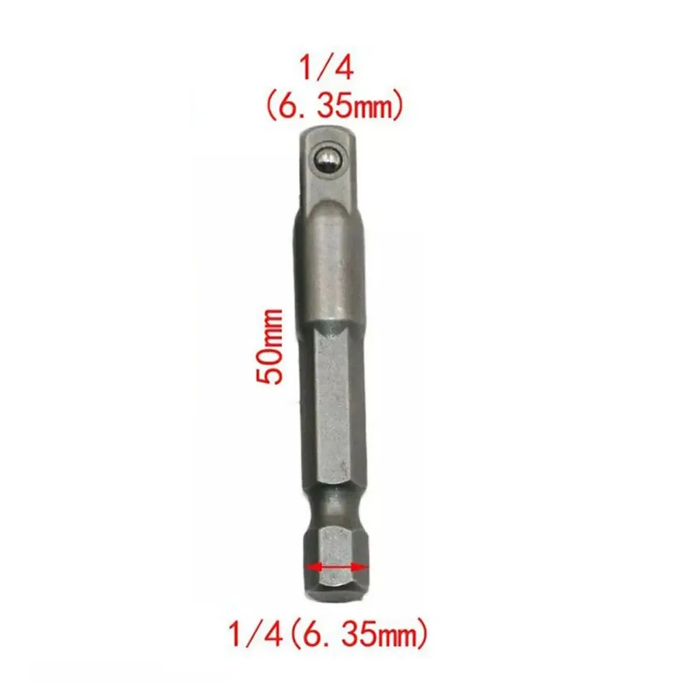 

1/4 Inch Socket Adapter 5pcs Chrome Vanadium Steel Driver Bit Power Tool