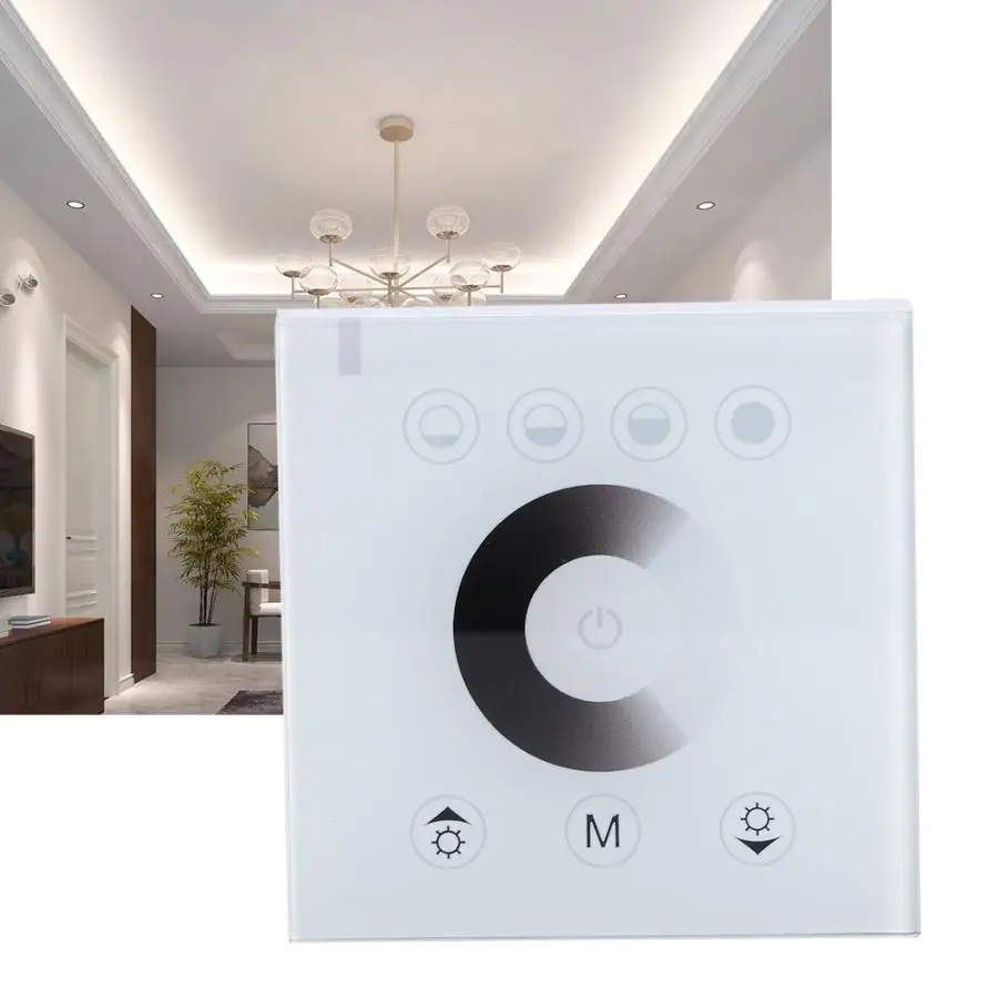 RGB & W светодиодный сенсорный переключатель панель изменение цвета умная врезная