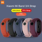 Оригинальный ремешок для Xiaomi Mi Band 3, 4, 5, розовый, ограниченная серия, Цветной силиконовый браслет из ТПУ для Mi Band 3, 45, умный Браслет