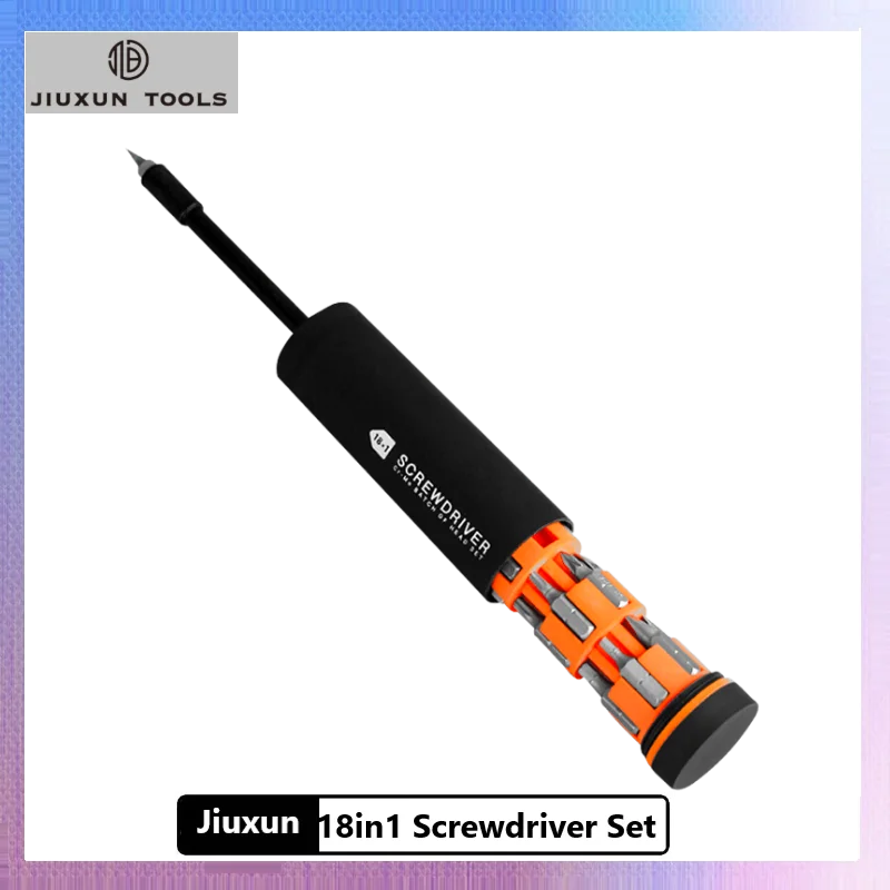 

Jiuxun 18in1 Screwdriver Set Fine Batch Head Wheel Storage Design Multi-function One-piece Repair Tool For Home FromXiaomiYoupin