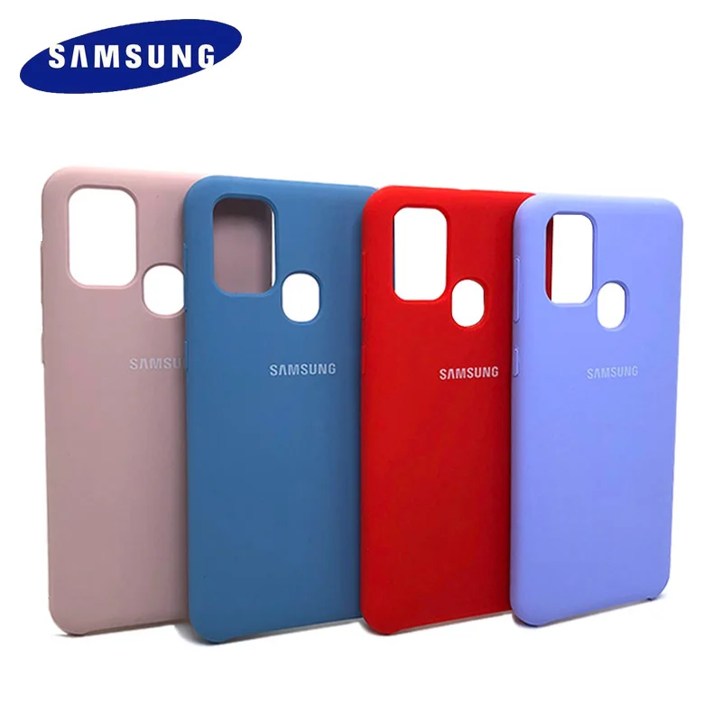 Оригинальный мягкий чехол из жидкого силикона для Samsung Galaxy M31 M21 M30S детский