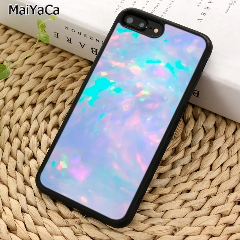 MaiYaCa опал Агат мрамор камень чехол для телефона iPhone X XR XS 11 12 Pro MAX 5 6 6S 7 8 Plus Samsung Galaxy