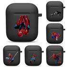 Силиконовый защитный чехол для Apple Airpods 1 с героями Marvel, Человек-паук, чехол с Bluetooth для airpod 2, сумки для беспроводной зарядки