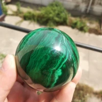 55-60mm Natural Green Malachite Ball Quartz Crystal Sphere Mineral sphere Healing Crystal Stone Meditation Home Dcoration