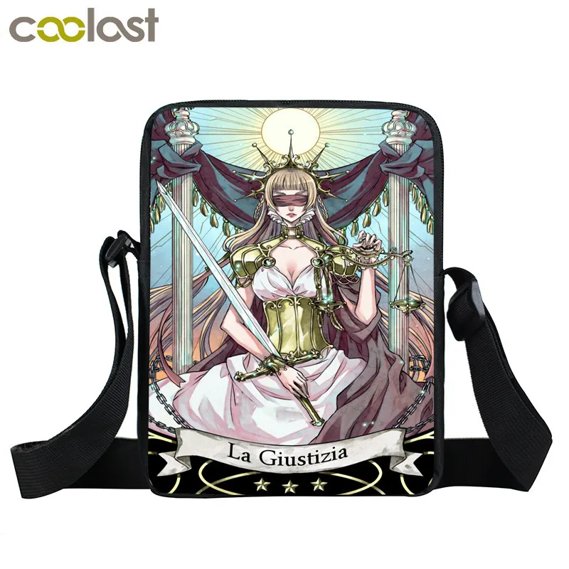 Женская сумка через плечо с принтом Таро для подростков| |