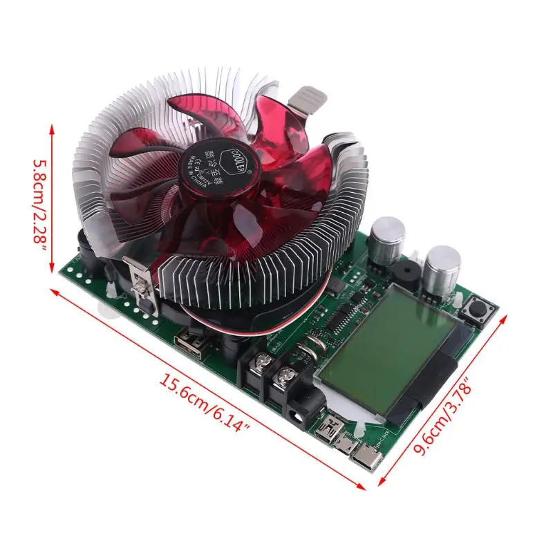 

Electronic Load Tester 150W 200V 20A USB Adjustable Current Battery Capacity Testing Module Intelligent Power Meter