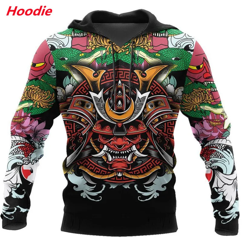 Мужская толстовка с капюшоном на молнии и длинным рукавом 3D-принтом | одежда