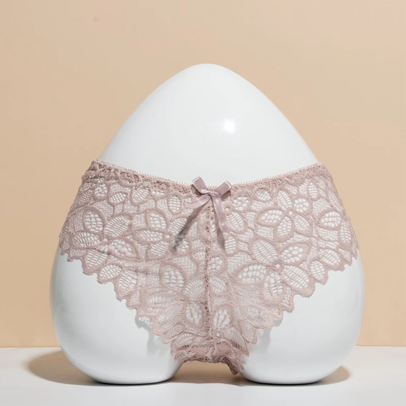 

Women Underwear Sexy Lace Panties Underpant Transparent Lingerie New Style Female Tempting Pretty Soft Breathable Briefs