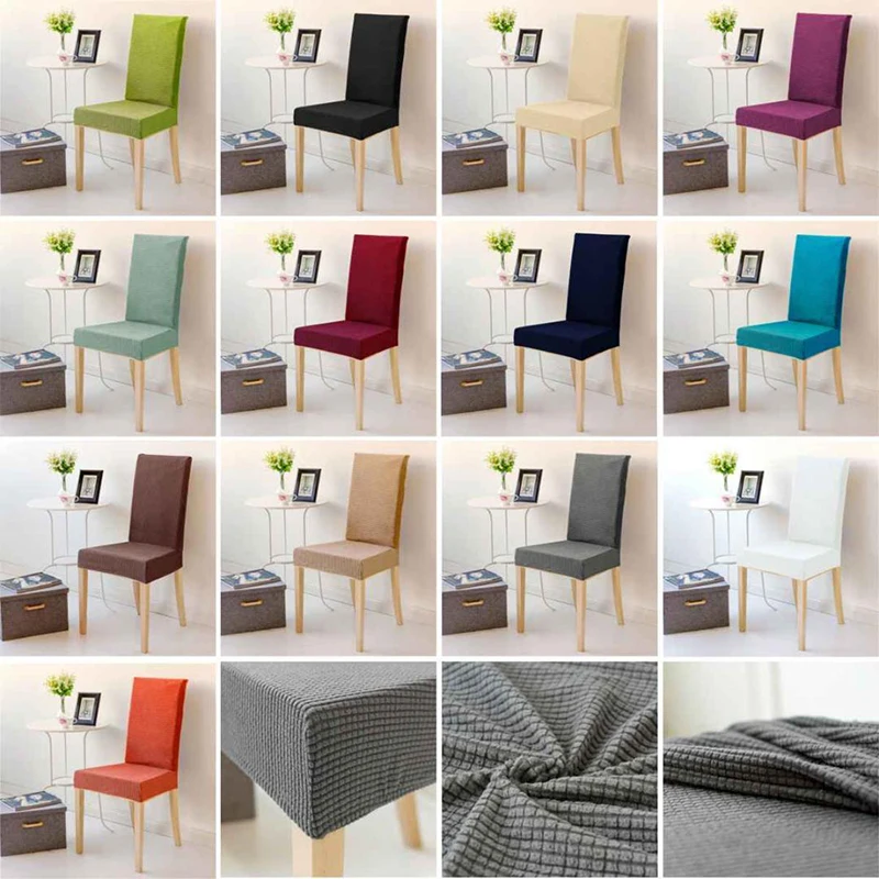 

Stretch Spandex Ding Chair Covers Polar Fleece Thicken Computer Office Chair Covers Seat Case for Kitchen Restaurant Banquet