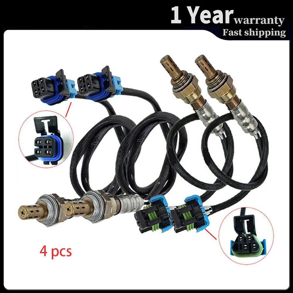 4 провода кислородный датчик Lambda для 2008-2012 Chevrolet Колорадо GMC Каньон Hummer H3 234-4243 234-4337