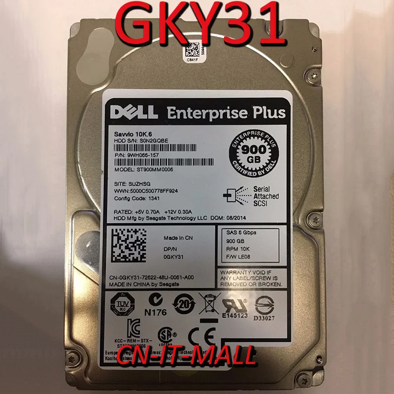 Жесткий диск pull Clean Smart эквалайк 0GKY31 0FR83F GKY31 FR83F 900 гб 10K RPM 2 5 SAS ST9900805SS EQ|Компьютерные