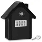 Ящик для ключей для дома, 4-значный комбинированный код и настенный замок для ключей, водонепроницаемый Сейф для хранения ключей