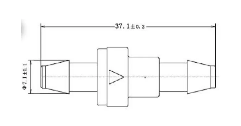 3/1" PVDF утконоса обратный клапан пластиковый односторонний обратный клапан Бард клапан KH-CBDF3