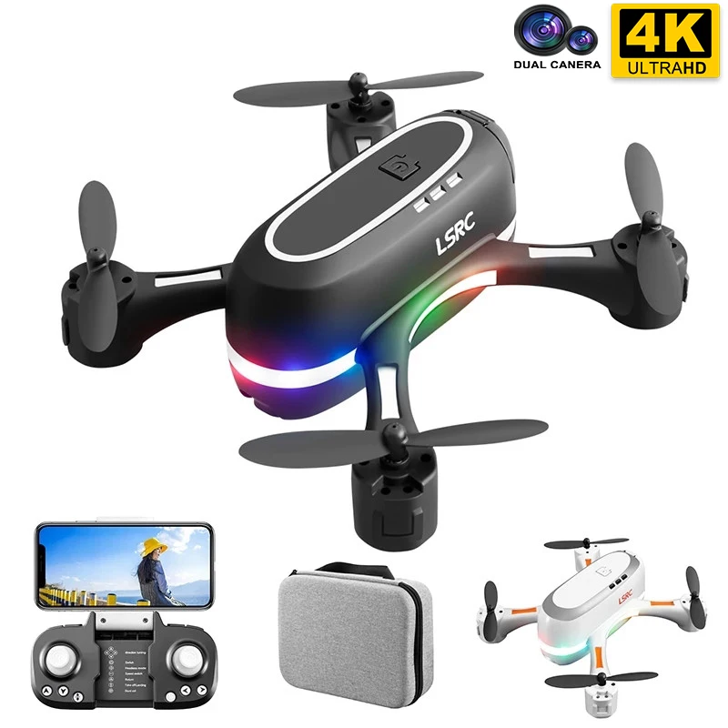 Новый Радужный Дрон 4K двойная камера HD Wi-Fi FPV с оптическим потоком фиксированная