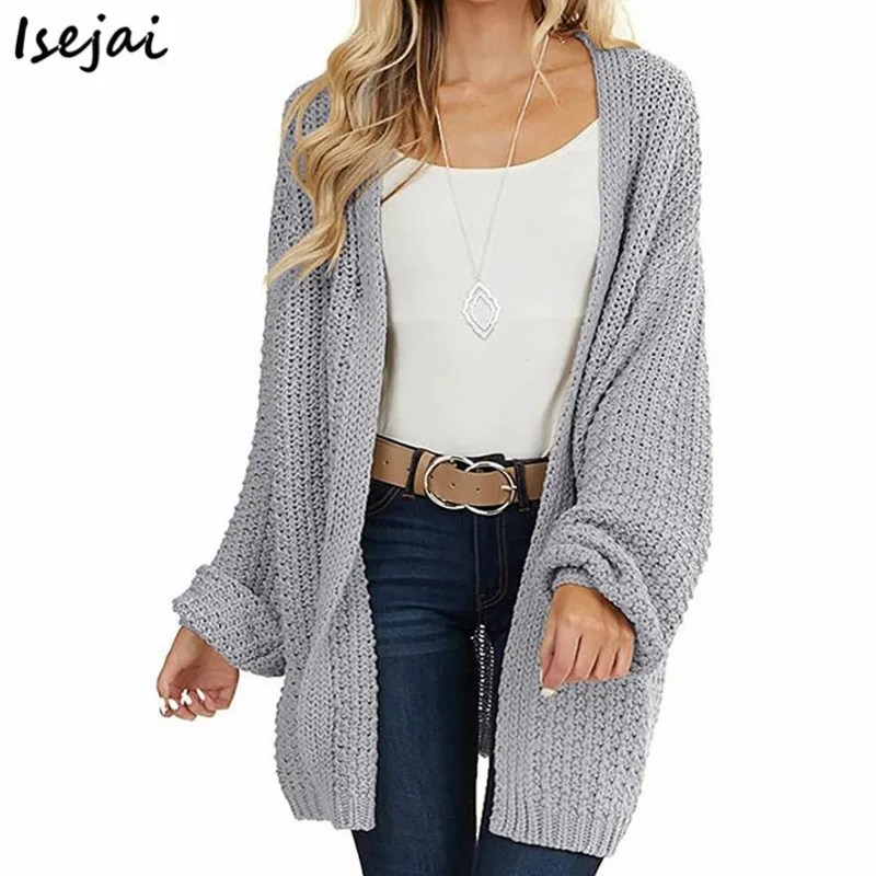 

Женские вязаные кардиганы, свитер с длинным рукавом, женское Повседневное трикотажное пальто 2021