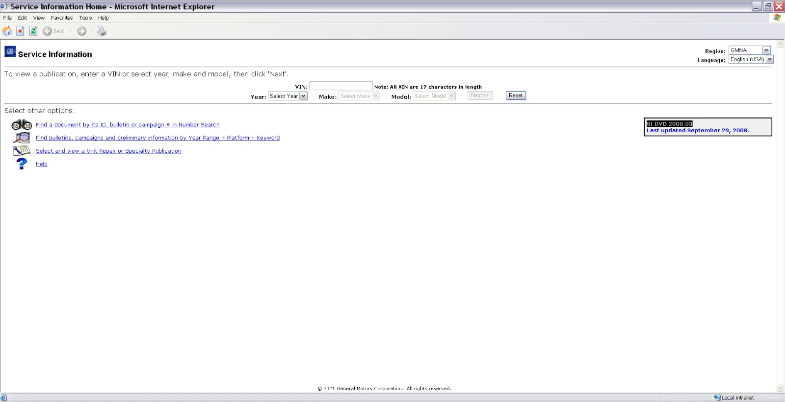 

GM Techline eSi Complete Service Manuals, Owners Manuals, and Technical Service