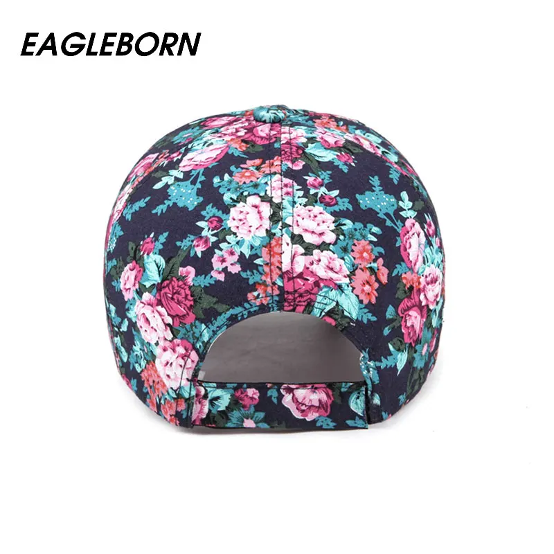 Новинка 2021 модная бейсболка EAGLEBORN с цветочным рисунком женские шапки Весенняя