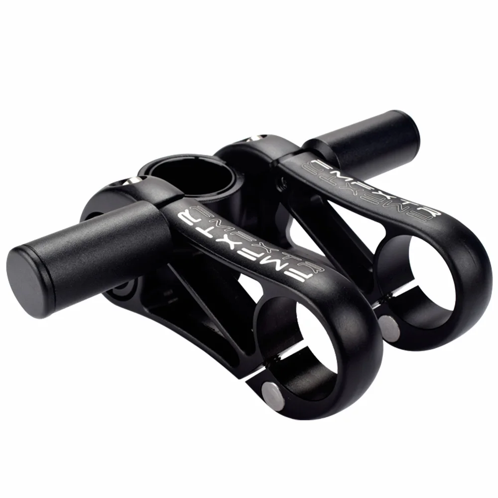 FMFXTR Latest Bicycle Stem Double Adjustable Angle MTB Road mountain Bike Stem Aluminum alloy 6061 for 31.8mm/28.6mm Handlebar - Цвет: black