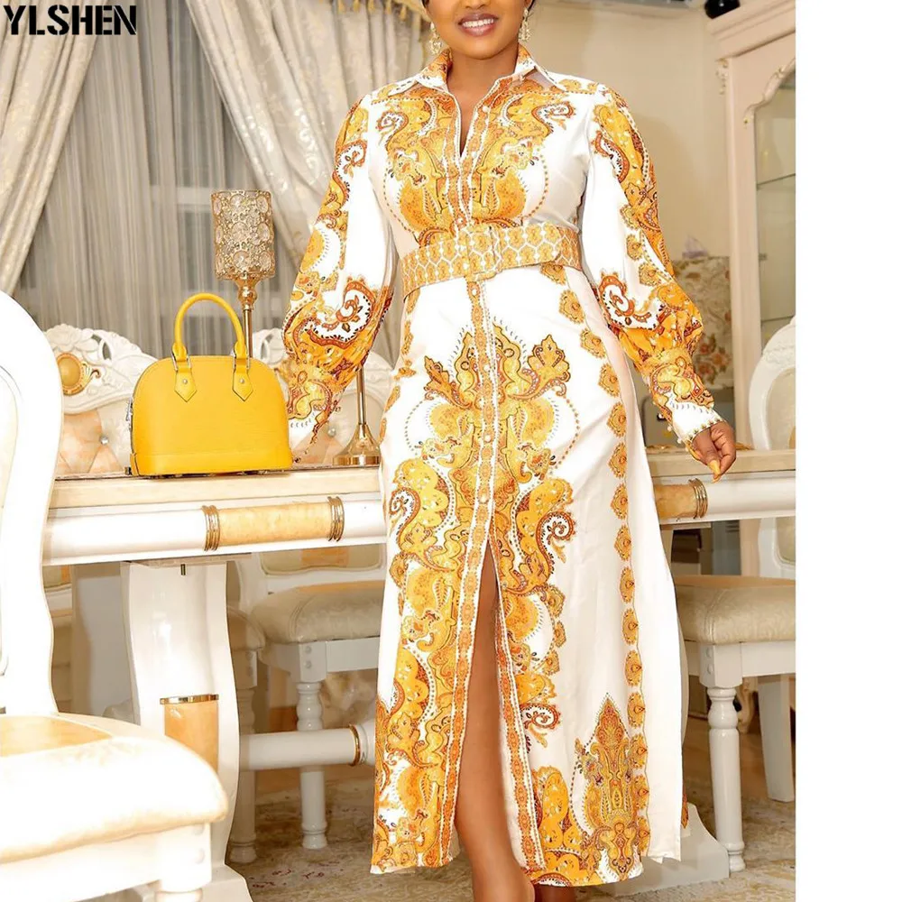 

2020 New Ankara Style African Clothes Dashiki Christmas Print Dress Robe Africaine Femme Navidad Party African Dresses for Women