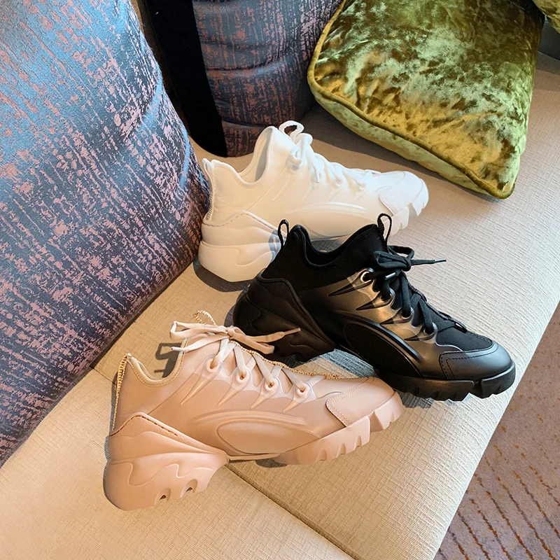 Популярные женские массивные кроссовки 2019 новые осенние модные повседневные