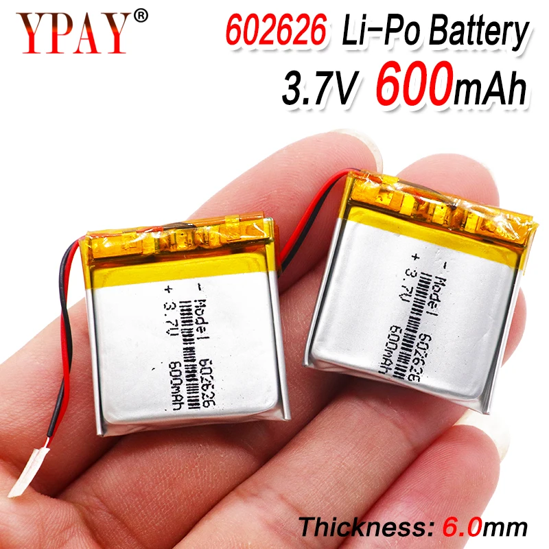 600mAH 602525 602626 PLIB полимерный литий ионный/литий ионный аккумулятор для смарт часов
