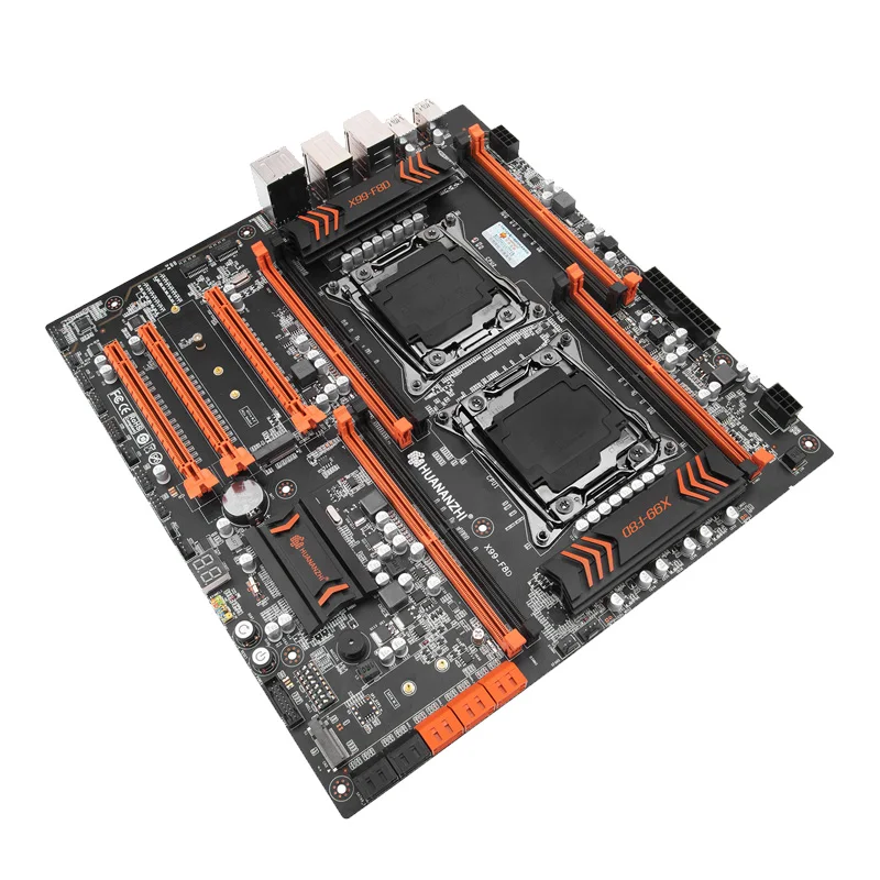 Günstig HUANANZHI X99-F8D Motherboard Unterstützung Intel Dual CPU X99 LGA 2011-3 E5 V3 DDR4 RECC 256GB M.2 NVME NGFF USB 3,0 E-ATX Server