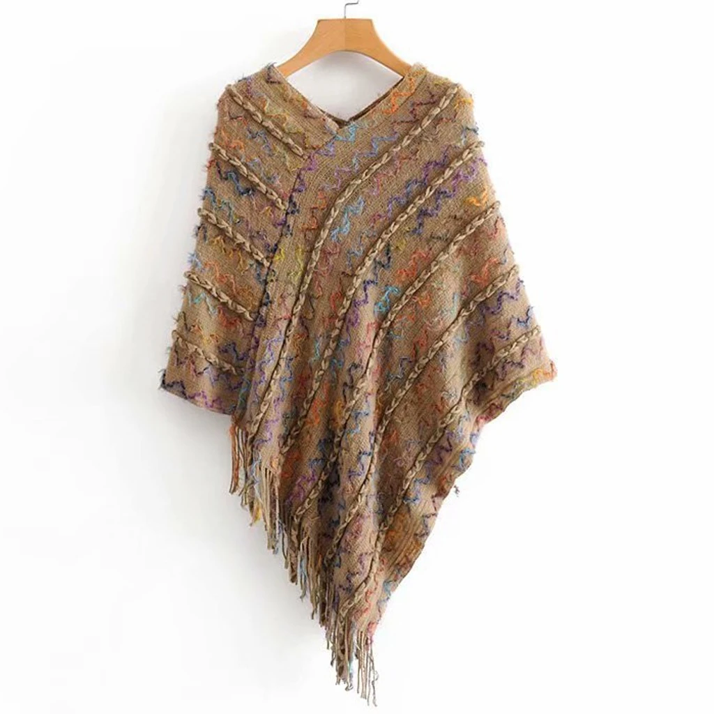 Женская накидка размера плюс блузки с длинным рукавом Лоскутная летучая мышь