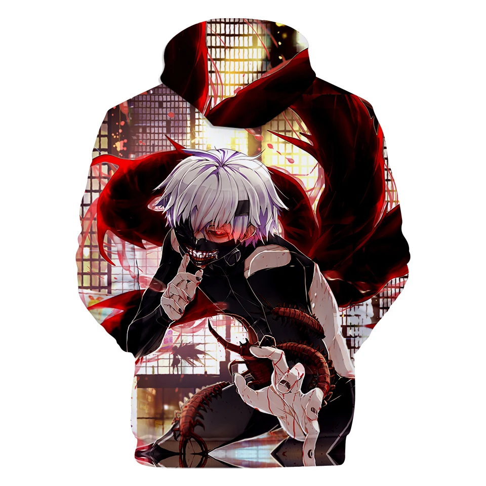 Горячая Распродажа 3D толстовки с капюшоном в стиле Токийский Гуль свитшот для
