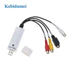 Kebidumei USB 2,0 к кабелю RCA адаптер конвертер Аудио Видео Карта видеозахвата адаптер Кабели для ПК для ТВ DVD VHS съемочного аппарата 630