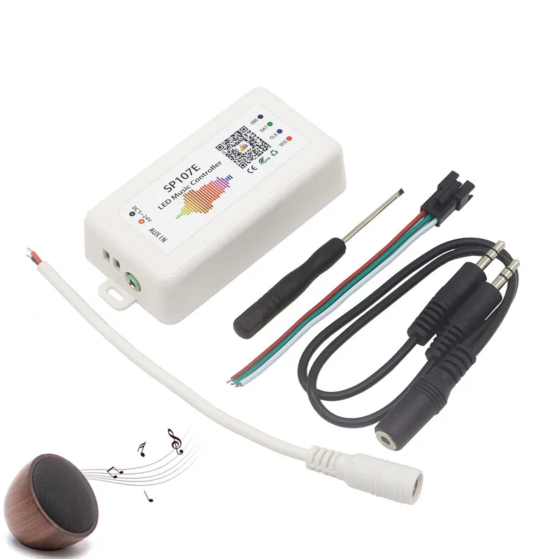 SP105E SP106E SP107E SP108E SP501E SP110E светодиодный WiFi Bluetooth музыкальный пульт управления, iOS Android App беспроводной пульт дистанционного управления DC5V~ 24V