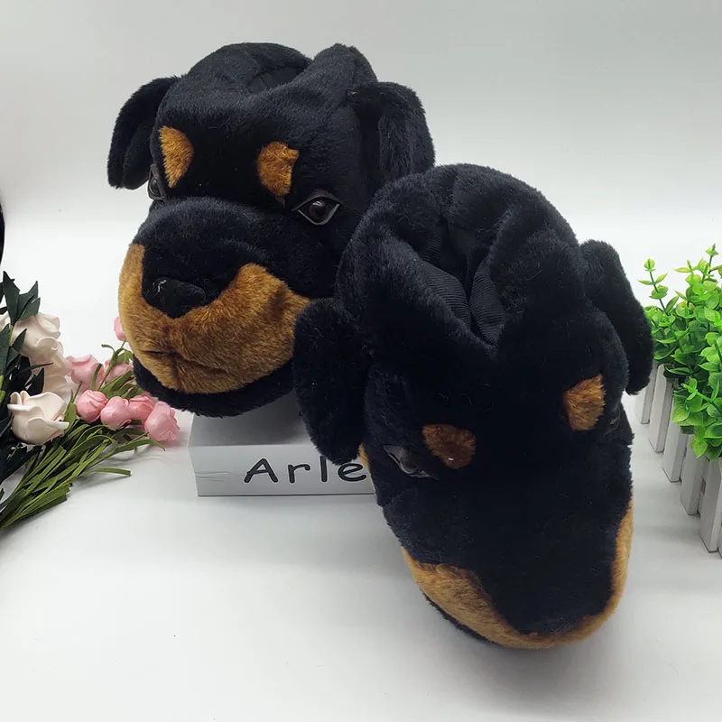 Специальные женские тапочки с героями мультфильмов теплые для влюбленных зимние