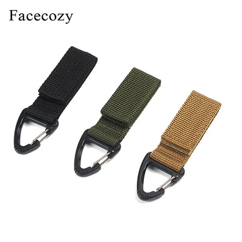 Facecozy 1 шт. инструменты для улицы тактический ремень брелок-карабин для ключей многофункциональные пряжки регулируемые альпинистские портативные весы с крюком петля