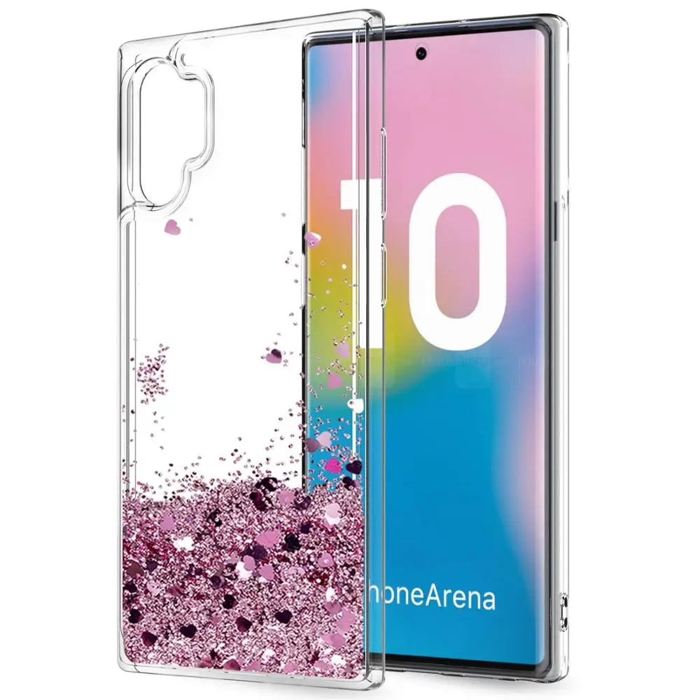 Чехол для телефона с жидким песком Samsung Note 10 Plus силиконовый блестящий чехол Galaxy