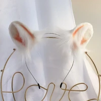 new white mouse anime simulation beast gear beast tail wolf ear cat ear fox ear headband custom cosplay