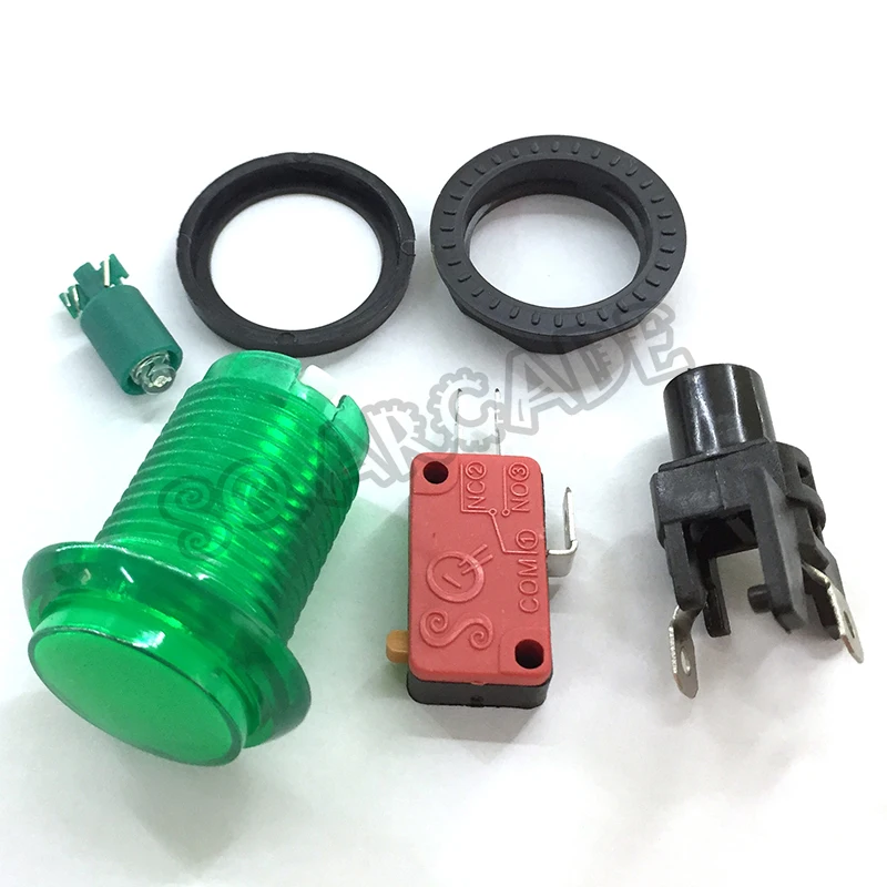 33 мм кнопочный Аркады Кнопка точек на дюйм привело микро переключатель подсветки